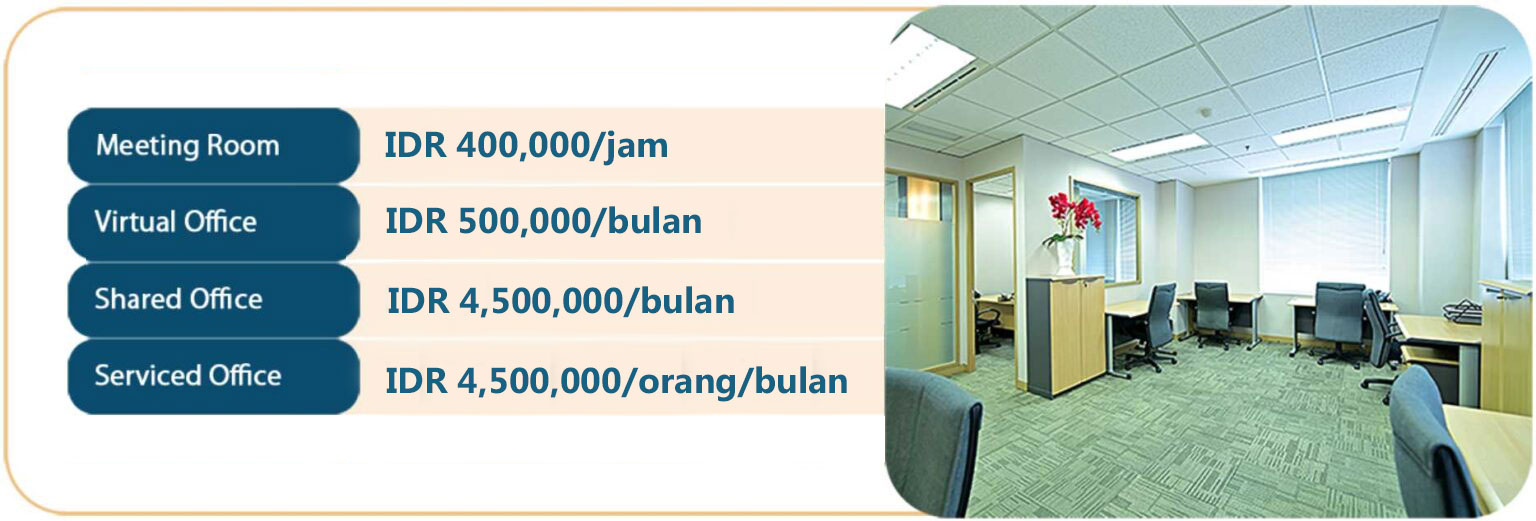 serviced office - virtual office - meeting room jakarta - harga