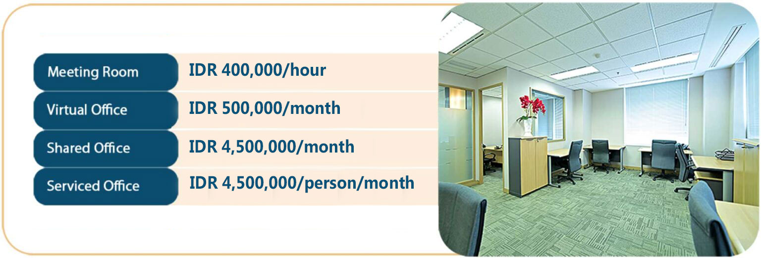 serviced office jakarta - virtual office - meeting room - price
